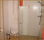 Badezimmer im Landhotel "Zum Honigdieb" in Klockenhagen