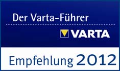 Varta Führer Empfehlung 2012